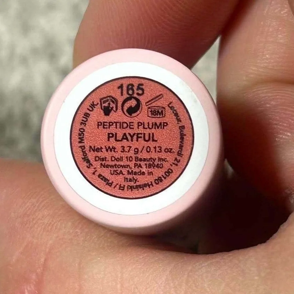 Doll 10 Peptide Plump Lipstick Playful 165‎ Pink Mauve 0.13oz